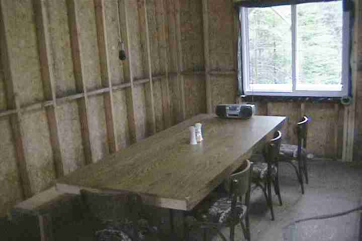 Dining room in Ontario cottage rental on Manitoulin Island Ontario Canada