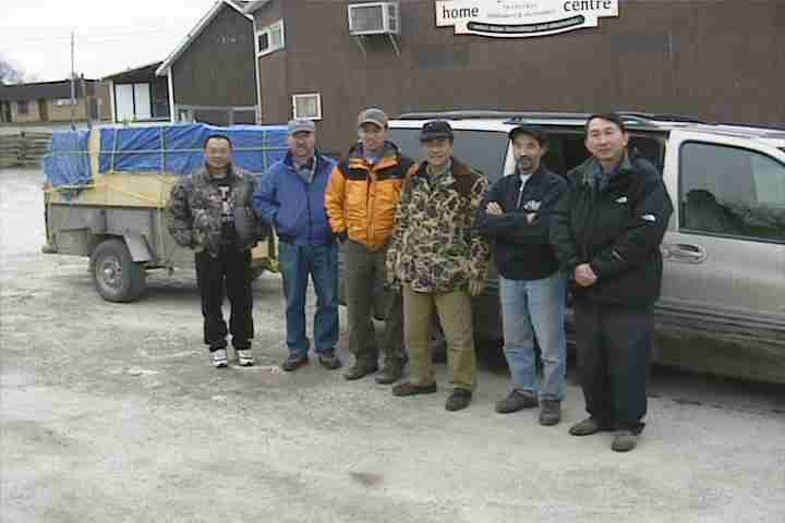 Van, trailer & 7 eager hunters for Manitoulin Island, Ontario, Canada